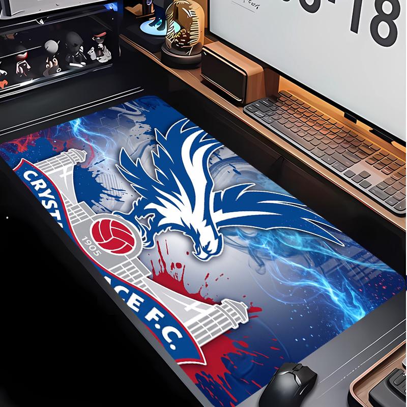 Crystal Palace Football Print Mouse Pad Non?Slip Rubber Desk Mat Waterproof Gaming Mousepad For Laptop Office Desktop