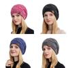 Winter Women'S Knitted Beanie Hat, Warm Fleece Lined Plus Size Fashion Sports Pullover Cap,One Size Fits Most, Casual Daily Wear