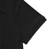 Men's Textured Ribbed Quick-Dry Short Sleeve Henley Shirt.