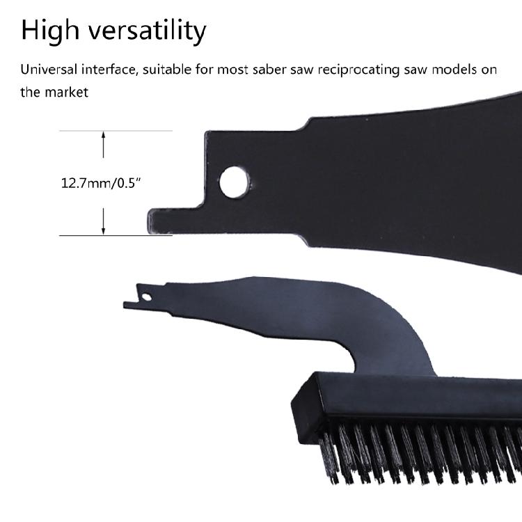 Electric Cleaning Brush Saber Saw Reciprocating Brush for Head Rust Removal Tool