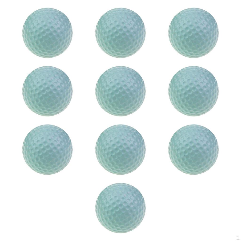 10er-Pack Golf-Übungsbälle, Durchmesser 4,2 cm, ideal für Anfänger zu Hause