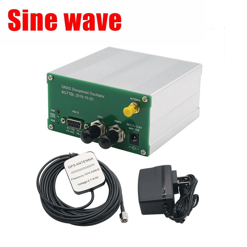 10MHz Oscillator GPS Calibration Power DC11.7-12.9V 15W AC110-220 Adapter Metal Material Power Supply DC3.3V RS232 Interface