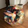 1pc Hummingbirds In Floral Garden Umbrella with Plastic Handle,Suitable for All Seasons Home Travel Outdoor UmbrellaDD930