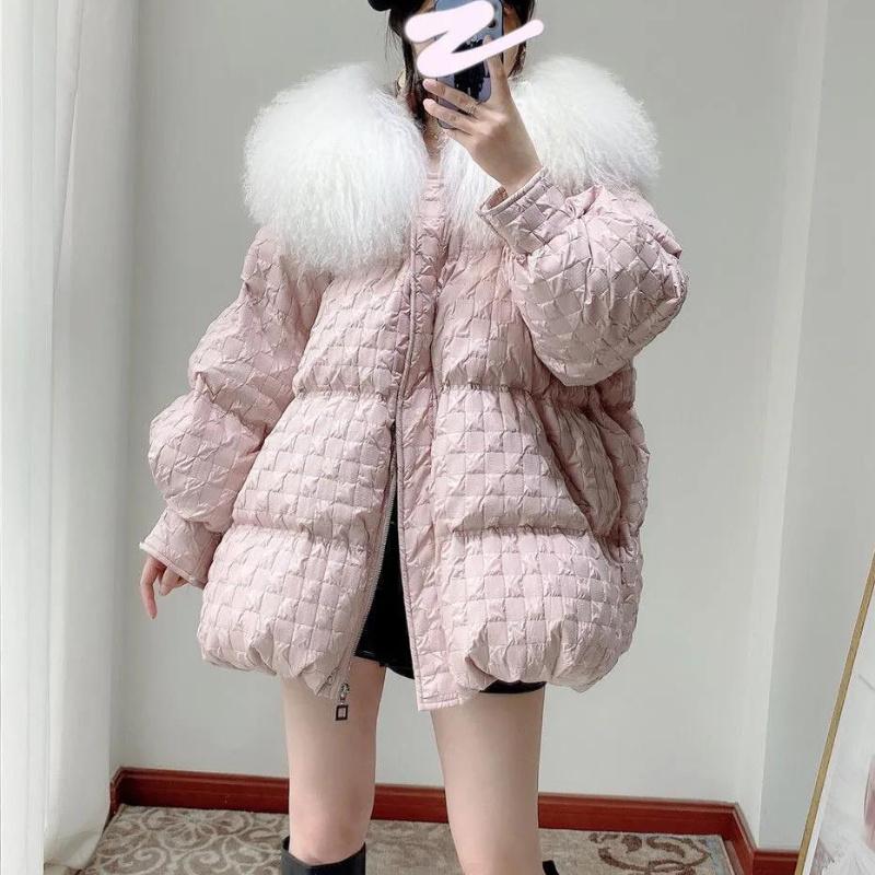 Manteaux en duvet pour femmes, veste longue à capuche, parka ample avec col en fourrure, vêtements chauds pour la neige, vêtements rembourrés, hiver