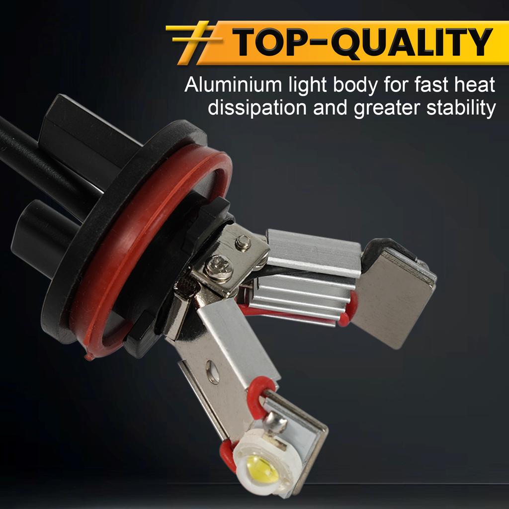 Canbus feilfri 12V 7000K LED Angel Eye Marker lyspærer Halo Ringer Lys Hvit lampe For BMW E82 E90 E92 E60 E63 E70 E71 E89