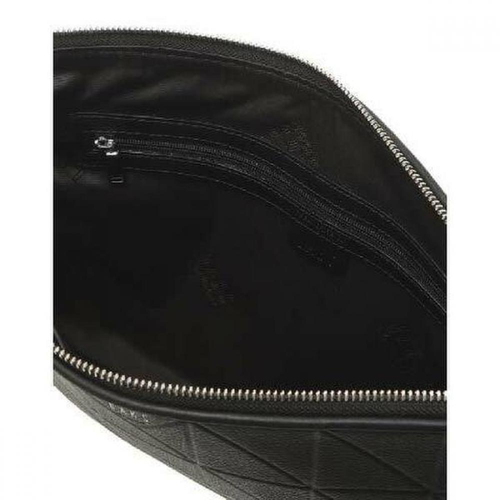 Daks Black Leather Clutch Bag Cut Pattern Dbba0f279bk