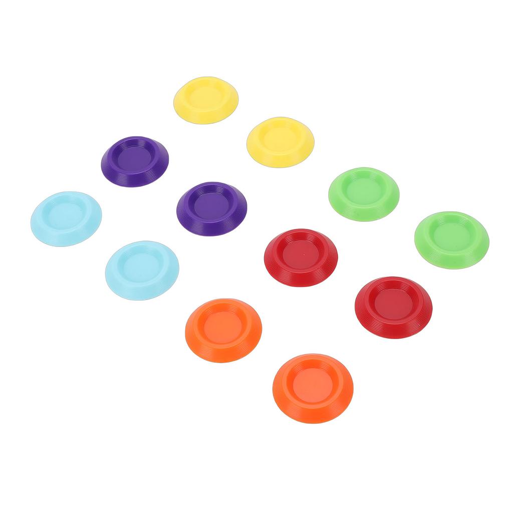 Reptile Water Dish, 12 Pieces Colorful Plastic Feeder Small Food Bowl 1.3 Inch for Bearded Dragon Leopard     Crab Dubia