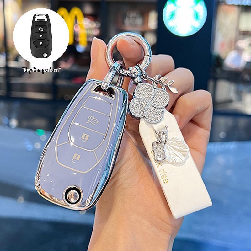 Chevrolet Car Key Case for Cruze, Aveo, Trax, Blazer, Cavalier, Sail