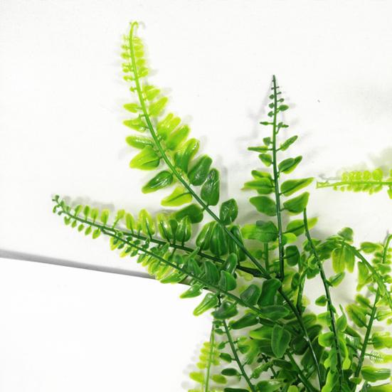 1/2/3/4/6Pcs Hanging Artificial Fern Plants UV Resistant Realistic Faux Greenery Indoor Outdoor Garden Yard Plastic Plants Fake Fern Leaves Decoration