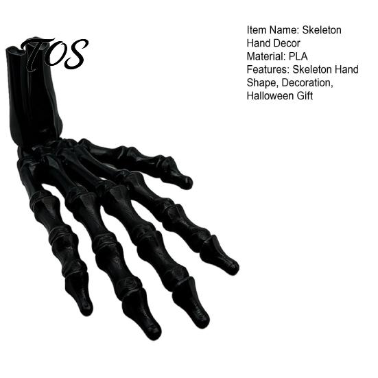 Lifelike Hand Figurine 3D Printed Skeleton Figurine, Spooky Bone Statue for Desktop Sculpture Halloween Party, Gothic Model, Desk Decor Realistic Prop