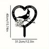Unrivaled Customizable Bird Shaped Garden Stake Laser Engraved Metal Yard Home Outdoor Decor Wedding