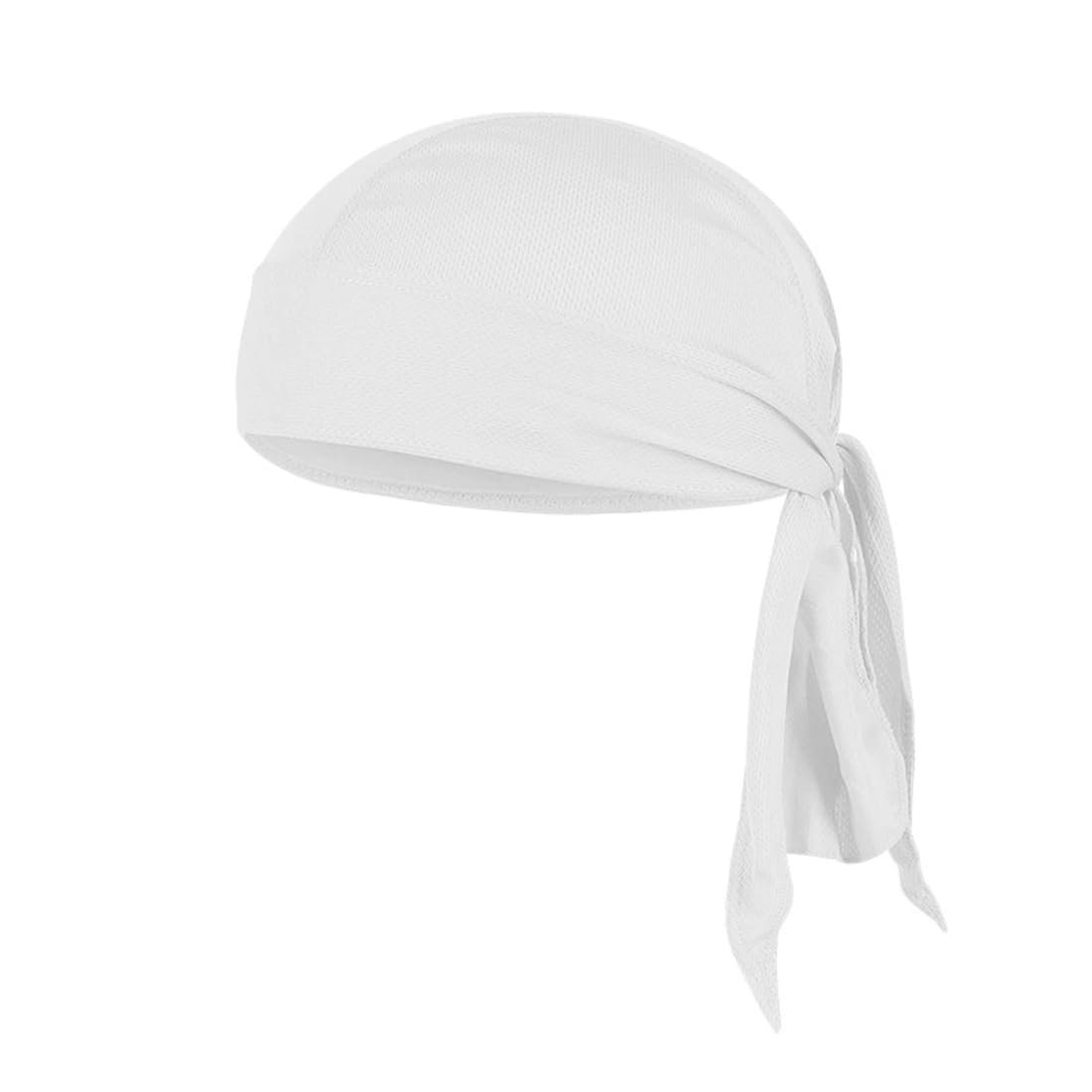 Kakatrend Bandana Cap White Quick-Drying Sweat-Absorbent Pirate Hat UV Cut Sweat Stopper Men s Breathable Mesh Durag Skull Cap Bandana Heatstroke