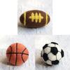 Colorful Felt Balls Keychain Handmade Rugby/Basketball/Football Pendant Keyring for Sports Lovers Trendy Accessories