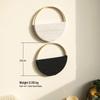 Bohemian Double Round Woven Wall Rack - Handmade Hanging Decor