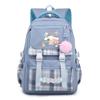Cinnamoroll Kids School Backpack Boys Girls Large Capacity 20-35L Nylon Dual Strap Bag With Arc Shoulder Straps
