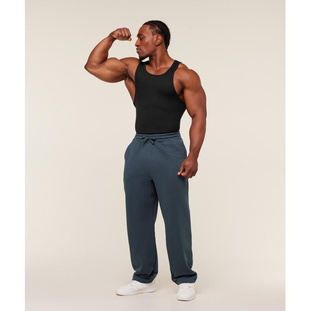 Gymshark Power Straight Leg Pants Gs Stealth Blue Gs Deep Petrol Blue A4c6b Ud7p