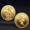 1 Pieza Reina Isabel II Brillante en el Anverso Libra Britannia Moneda Conmemorativa Isabel II Dei Gratia Regina Moneda