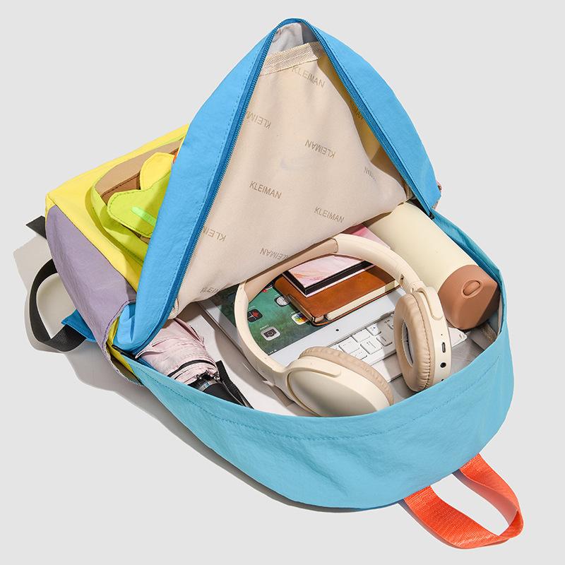 Schoolbag manufacturers wholesale women's burgers cute personality backpack large capacity high value multi-compartment versatile backpack