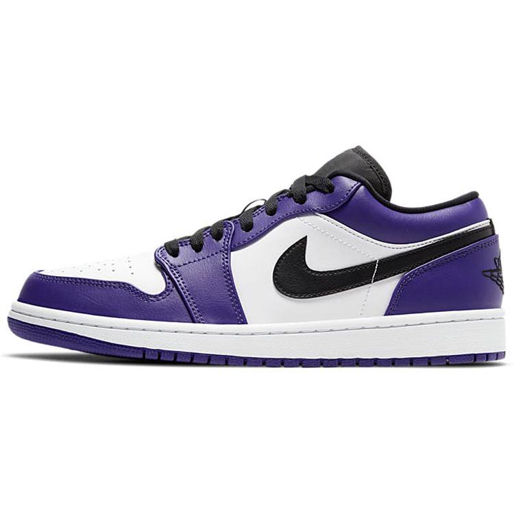 New JORDAN 1 Low Court Purple White 553558-500