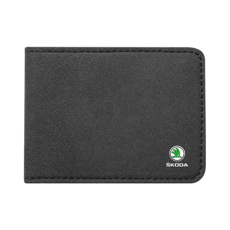 NYDM6 Auto Driver License Cover Car Driving Documents Case Credit Card Holder For Skoda Octavia A5 1Z 2 MK2 2001 - 2012 2008 2007