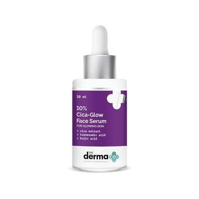 The Derma Co 10% Cica Glow Sérum Facial com Ácido Tranexâmico e Ácido Kójico para Pele Radiante - 30ml