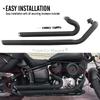 Motorcycle Part Dual Exhaust Full System Slash Cut Muffler For Yamaha V Star XVS1100 Custom Drag Star 1100 XVS1100 Classic 