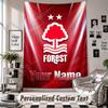 Seinale riputatav seinavaip kohandatud nime ja tekstiga, Nottingham Forest FC dekoratiivne seinavaip magamistoa jaoks