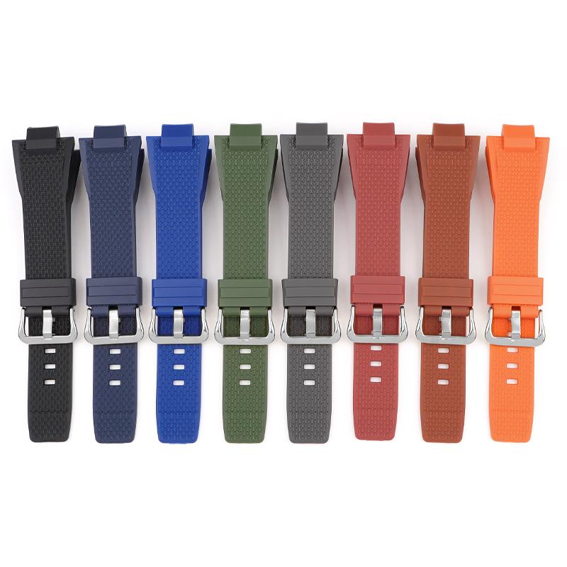 Watch Accessories For Casio G-SHOCK GST-B400 Series Resin Strap Men's Sports Waterproof Rubber Replacement Watchband Bracelet
