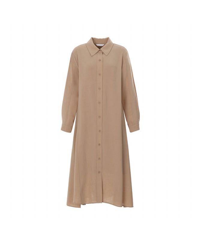VISITINNEWYORK Shirt-Style Long Dress (Va3Op15)