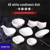 Qianxing A8 White Melamine 3-Compartment Serving Dish Set