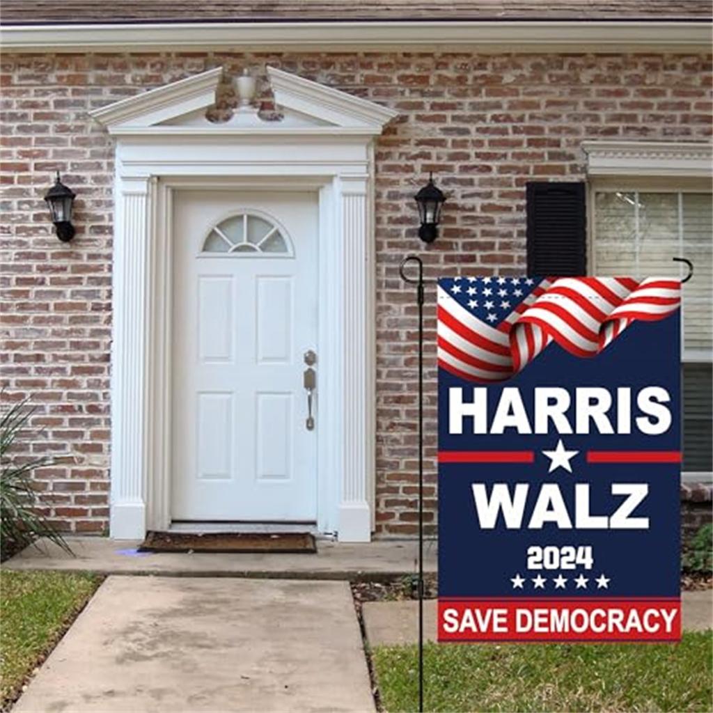 Walz Garden Flag Tim Walz Waltz For President Garden Flag 12x18 Inch Double Sided Walz Yard Flag Sign House Flag Yard Banner Garden Decor