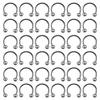 36PC Stainless Steel Horseshoe Septum Piercing Lot Horseshoe Nose Piercing Ring Bulk Fake Nose Ring Horseshoe Earring Cartilage