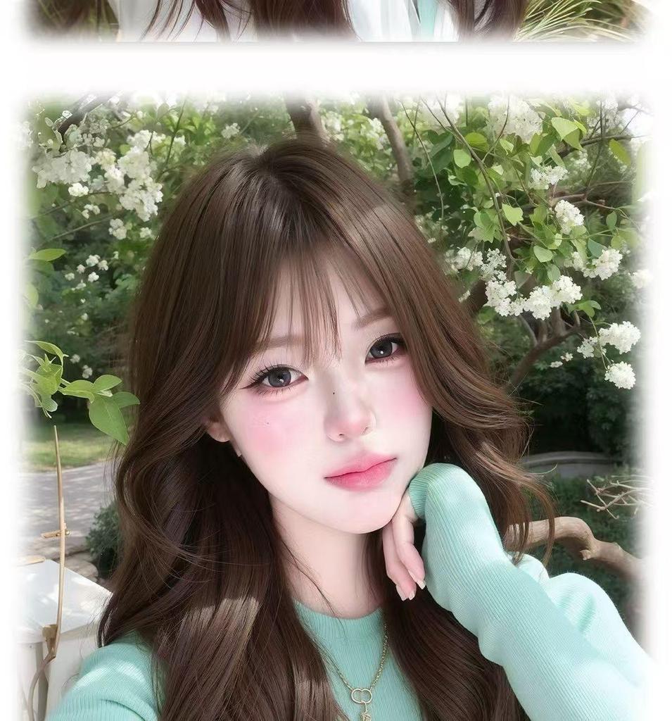 Women's Full Head Cover Wig with Long Curly Hair, Fluffy Big Waves, Natural-Looking Simulation Hair