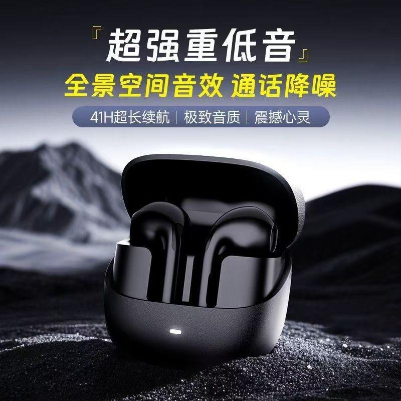 

2025 New T03 Flip-top Wireless Bluetooth Earphones with Metal Matte Finish, Semi-in-ear Design, and High-definition Sound Quality for Calls чёрный