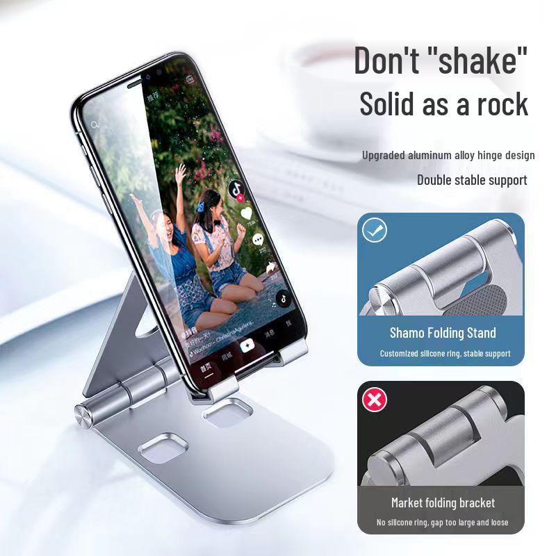 Portable Aluminum Alloy Desktop Tablet & Phone Stand