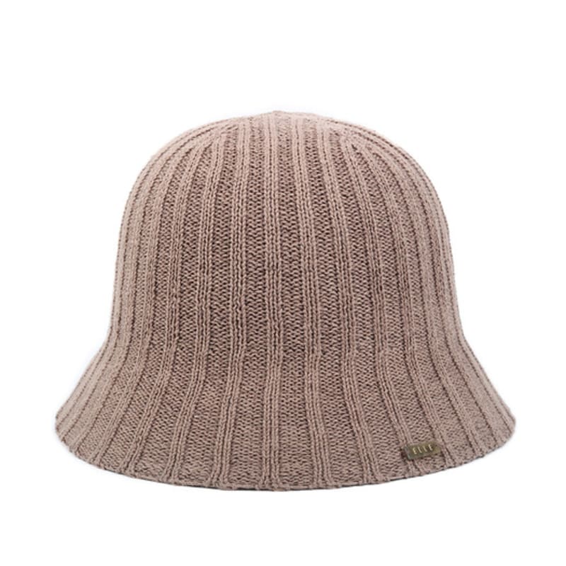 

CAPTEN Elle Bell-Bottom Knit Bucket Hat [EL13UKK004] COCOA