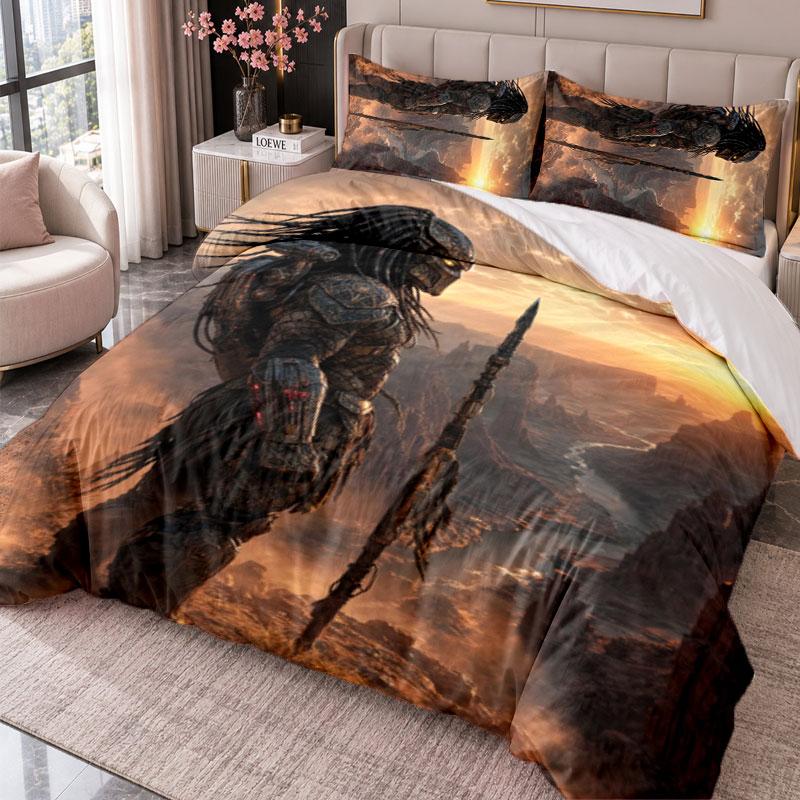 Predator 3Pcs Bedding Set Duvet Cover With Two Pillowcases For Bedroom Home Decoration
