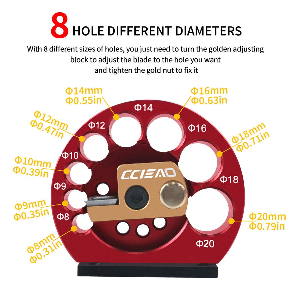 8-Holes Adjustable Dowel Maker Jig 8mm-20mm Or Carbide Blades Woodworking Electric Drill Milling Dowel Round Rod Auxiliary Tool