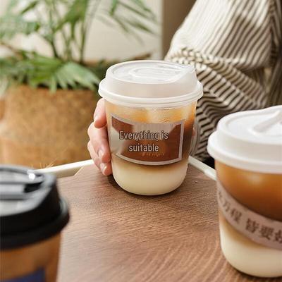 500ml Einwegbecher für Kaffee & Milchtee mit Deckeln (50er Packung)