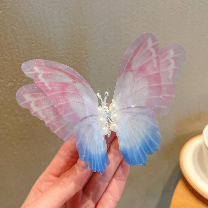 

Заколка для волос «Русалка» с кристаллами и бабочкой — модная заколка для волос «Сказка» 2024 года для женщин