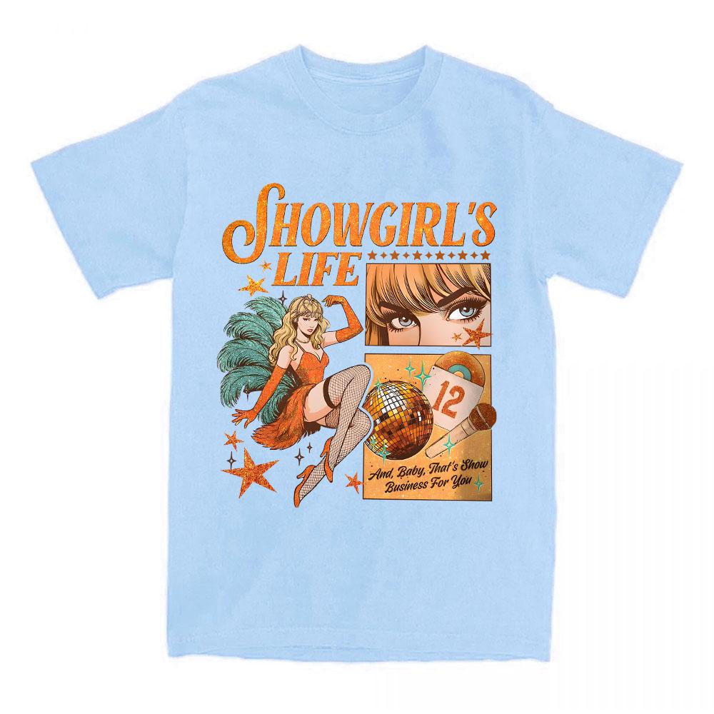 T-shirt da donna La vita di una Showgirl T-shirt grafica Cotone Casual Manica corta T-shirt per donna Unisex Streetwear Stampa T-shirt