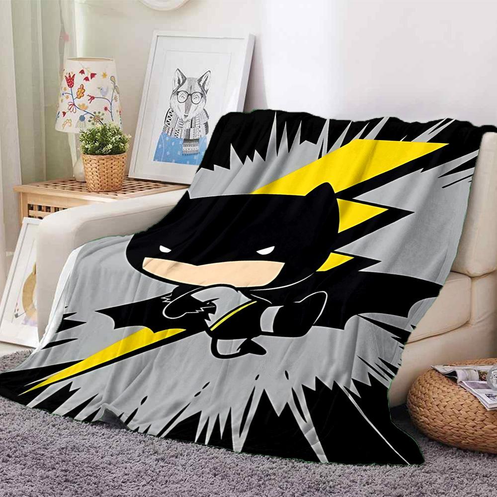 1 pièce Couverture Batman Légère Flanelle Jeté Pour Canapé, Lit, Voyage, Salon, Bureau, Canapé, Fauteuil, Et Lit