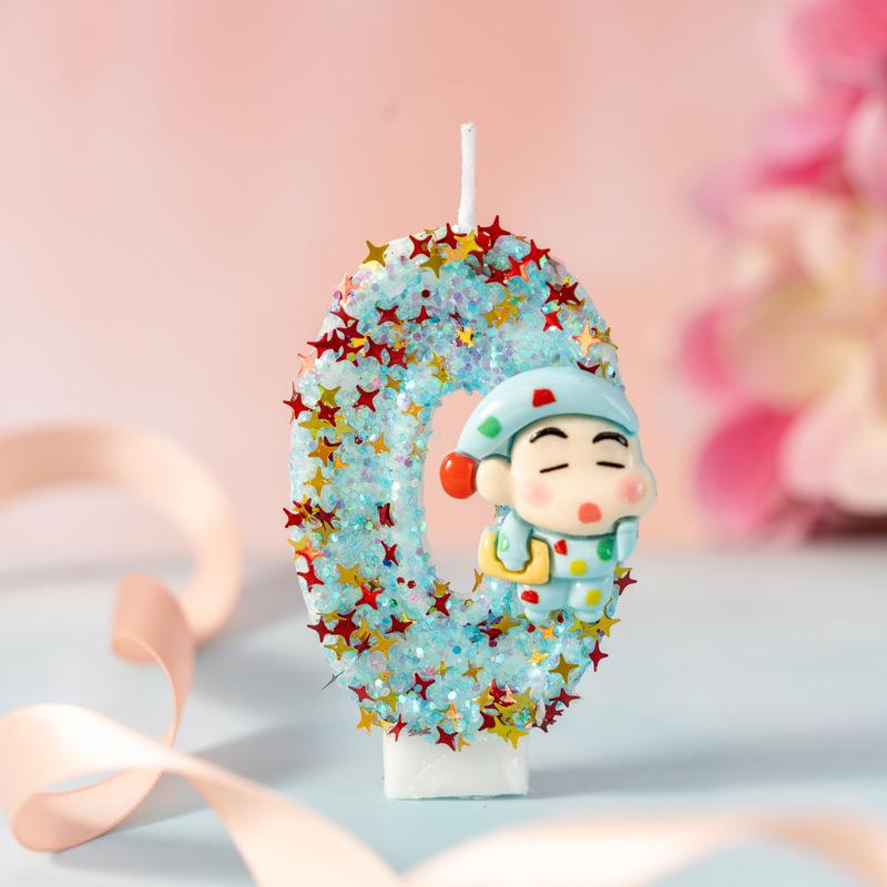 Creative Cute Little New Number Birthday Candle 0-9 Handmade Diy Children's Party Cake Decorations
