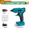 100W Cordless Electric Hot Melt Glue Gun 11mm Glue Stick Anti-scald Nozzle Rechargeable DIY Repair Tool
