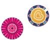 1 Set Bohemian Print Tableware Placemats Ideal Gift Floral Pattern Cute Home Decor Scald-Resistant Multi-style