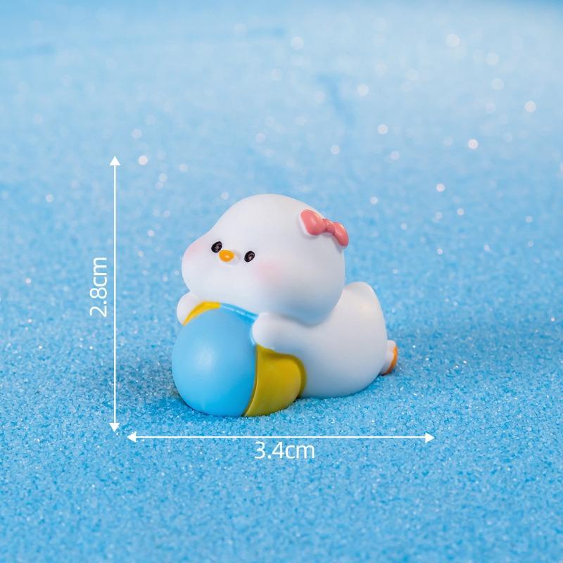 

Милые фигурки маленьких утят для микроландшафта, летний пляж, аксессуары для украшения мечты, настольные украшения для автомобиля 7#