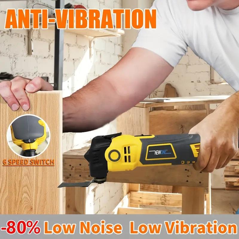 300W Anti-vibration Quick Release/Change Oscillating Tool, Electric Trimmer Saw DIY Home Improvement Tool Renovator For Wood/plastic/metal Cutting