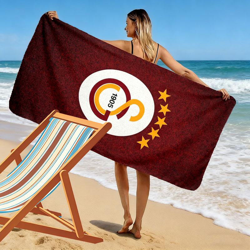 Galatasaray S Print Beach Towel, Large Soft Quick Dry Towel for Beach Camping Swimming