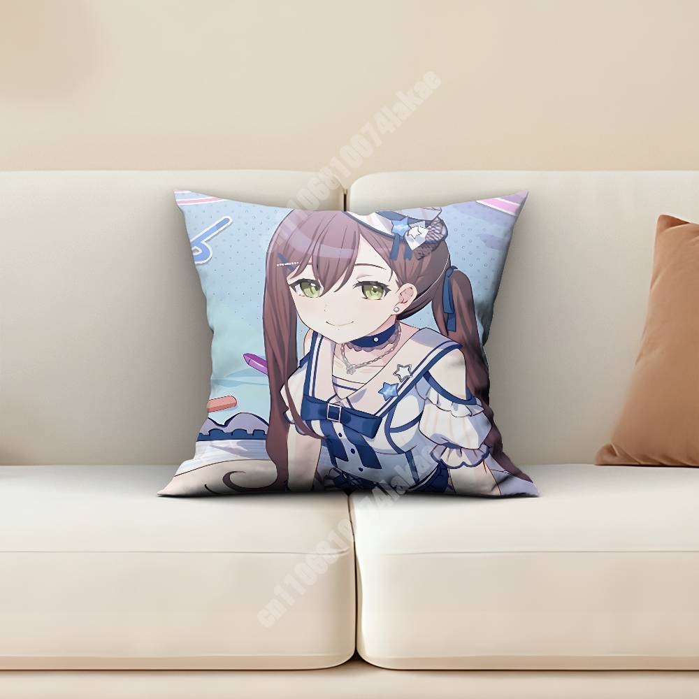 Bandori Tae Hanazono STARK Pillow Cover Sofa Couch Cushion Case Home Living Room Decoration