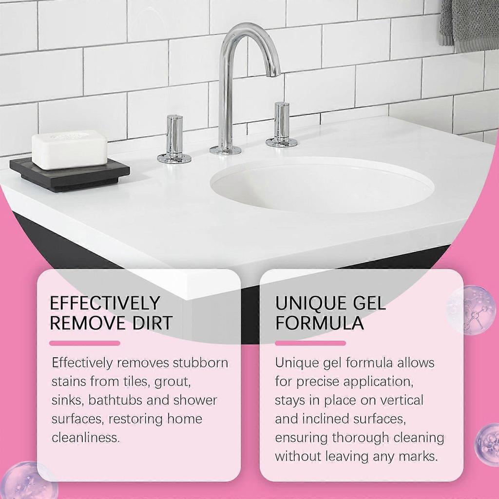 Badezimmer Reinigungs Gel Badezimmer Wandfliesen Toiletten Flecken und Kalkentferner 120g + Spitzdüse